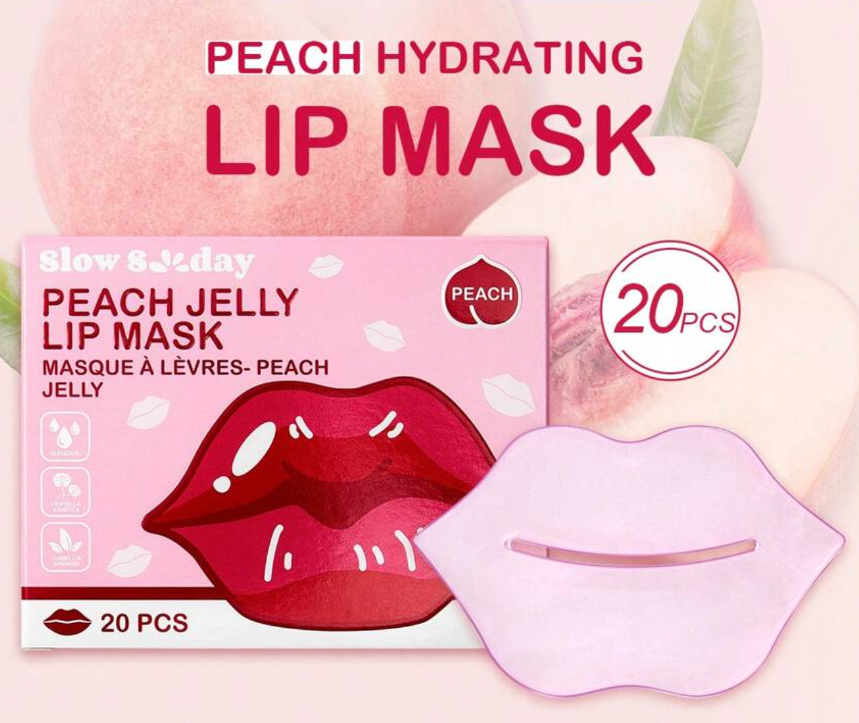 Peach Jelly Lip Mask 20pcs